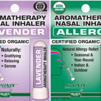 Nasal Inhaler Aromatherapy Gift Set of 2 - Lavender and Allergy - Made with  100% Pure Therapeutic Grade Organic Essential Oils 0.7 mL each by Sponix