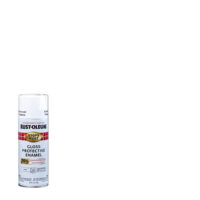 White, Rust-Oleum Stops Rust Advanced Gloss Spray Paint, 12 oz
