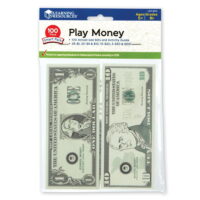 Learning Resources Play Money Smart Pack - 100 Pieces, Play Money for Kids Boys Girls, Ages 5+ | Grades K+
