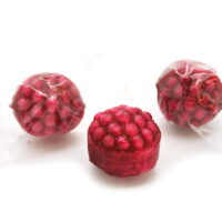 SweetGourmet Wrapped Filled Raspberries | Bulk Hard Candy | Kosher | 2 pounds