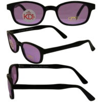 KD Original KD's PURPLE LENS Sunglasses Motorcycle Glasses & Pouch 21216