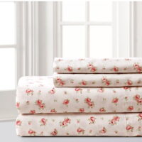 Modern Threads Sweet Rose Sheet Set, Ivory, Full