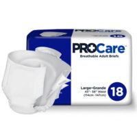 Procare CRB-013/1 Adult Incontinent Brief, Pack of 18