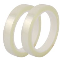 2Pcs 15mm Single Sided Strong Self Adhesive Mylar Tape 50M Length Logo Clear