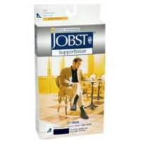 JOBST FOR MEN KNEE 8-15 CLOSED TOE BLACK MD