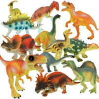 Assorted Dinosaur Figure (12 Piece), Large/5-7'