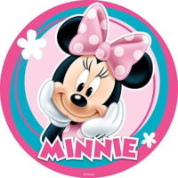 Minnie Mouse ROUND Edible Picture Cake Topper