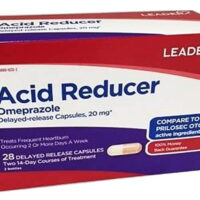 Leader Acid Reducer Omeprazole 20mg Capsules, 28ct 096295130836S1045