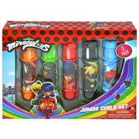 Miraculous Ladybug 5pc Jumbo Chalk Set in window box