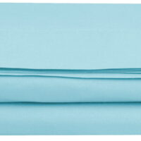 1500 Thread Count Egyptian Quality 1-Piece Flat Sheet, King Size, Aqua