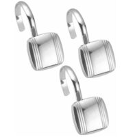 Hagan Chrome Shower Curtain Hook Set of 12