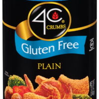 4C Foods Gluten Free Plain Crumbs Canister, 12 Oz