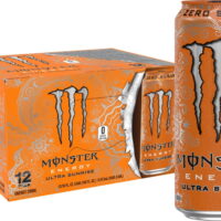 Monster Energy Ultra Sunrise, Sugar Free Energy Drink, 16 fl oz, 12 Pack