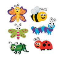 Bulletin Board Cutouts - Bugs - Educational - 48 Pieces