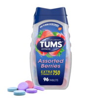 Tums Extra Strength 750 Assorted Berries Chewable Antacid Tablets, 96 Ct