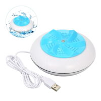 Meterk Portable Washing Machine 1 kg Laundry Quantity Mini Rotating Washer with USB Cable for Travel Home Business Trip