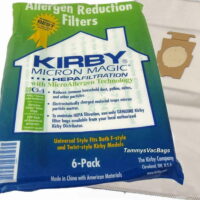 For KIRBY VACUUM BAGS:6 Sentria universal F Style MICRON MAGIC Hepa White Cloth