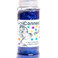 iConnectWith Glitter - Royal Blue, Chubby Holographic Glitter