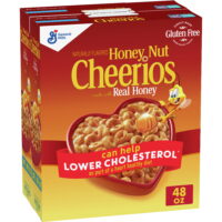 Honey Nut Cheerios, Cereal with Oats, Gluten Free, 48 oz