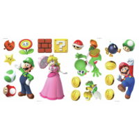 Super Mario Brothers Peel and Stick Wall Decals
