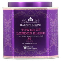 Tower of London Blend, A Fresh Black Tea Blend, 30 Sachets, 2.65 oz (75 g), Harney & Sons
