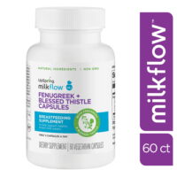 UpSpring Milkflow Breastfeeding Supplement, Lactation Support Capsules, 60 Ct