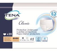 Essity HMS North America Inc Adult Absorbent Underwear TENA Classic Pull On Medium Disposable Moderate Absorbency Pack of 20