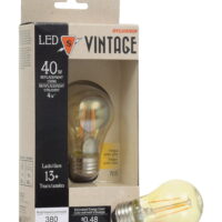 Sylvania Vintage LED Light Bulb, 4W (40W Equivalent), A15, Warm White 1-count