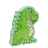 Small T-Rex Themed Dinosaur Pinata for Kids Birthday Party, 12 x 15.5 x 3 In