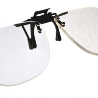 Magna-flip Clip on Flip up Magnifiers, +4.00  Power Converts Distance Glasses and Into Reading and Computer Glasses