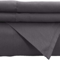 1800 Greek Collection 16-inch Deep Pocket Super Soft 4-Piece Bedding Sheet Set Full Dark Gray