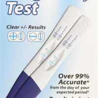 One Step Pregnancy Test, Over 99% Accurate From Day of Expected Period*, Test 5 Days Before Missed Period**, 2/each count