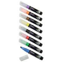Ability One NSN1863605 Dry Erase Markers & Chisel Tip, Assorted - Pack of 8