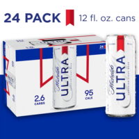 Michelob ULTRA Light Beer, 24 Pack Beer, 12 FL OZ Cans, 4.2 % ABV
