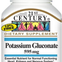21st Century Potassium Gluconate 595 mg Tablets 110 Each - (Pack of 3)