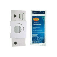 Replacement Part For Panasonic Type C-13, MC-3900, AMC-S5EP Canister Vacuum Cleaner 5 Pk Paper Bags # 818