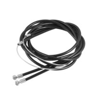 2 Pcs 32.3' -70.9' Length Bike Bicycle Front Rear Brake Cable Wire Black