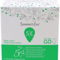 Summer's Eve Sensitive Skin Cleansing Cloths, Aloe Love 16 ea (Pack of 2)