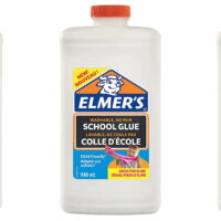 Elmer's Liquid School Glue, White, Washable, 946 ml (3 Count) Great for Making Slime