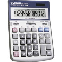 Canon, CNMHS1200TS, HS-1200TS 12-Digit Angled Display Calculator, 1 Each, Black,White