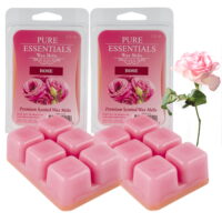 2 Pk Cube Rose Wax Melts Candle Warmer Scented Fragrance 2.5oz Aroma Therapy