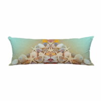 PKQWTM Starfishes Seashells Sandy Beach Long Body Pillow Case Cover Pillow Cushion Size 20x60 Inches