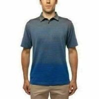 Glacier Men's Performance Polo Shirt (Heather Gray Blue, X-Large)