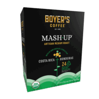 Boyer's Coffee Medium Roast Costa Rica+Honduras 24ct SS-Cup