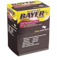 Bayer Aspirin Pain Reliever/Fever Reducer Coated Tablets, 325mg, 50 count
