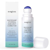 Evagloss Razor Bump Stopper, Aftershave Solution for Ingrown Hairs and Razor Burns, Dark Spot Corrector, Rollon for Men and Women, 100 g