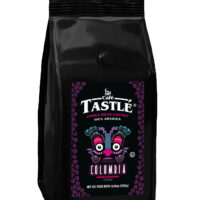 Cafe Tastle Colombia Medium-Dark Roast 100% Arabica Whole Bean Coffee, 8.82 oz (Pack of 12)