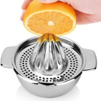 Flash Picks! Stainless Steel Lemon Juicer Orange Squeezer Juice Extractor Fruit Juicer Hand Squeeze Manual Squeezer With Bowl