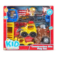 Kid Connection Construction Site Play Set, 26 Pieces