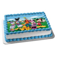 1/4 Sheet Mickey Mouse Clubhouse Edible Frosting Cake Topper Image ABPID07138